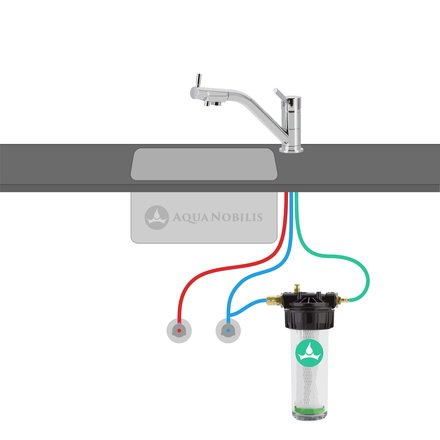 Carbonit WS9 3 Wege Wasserhahn