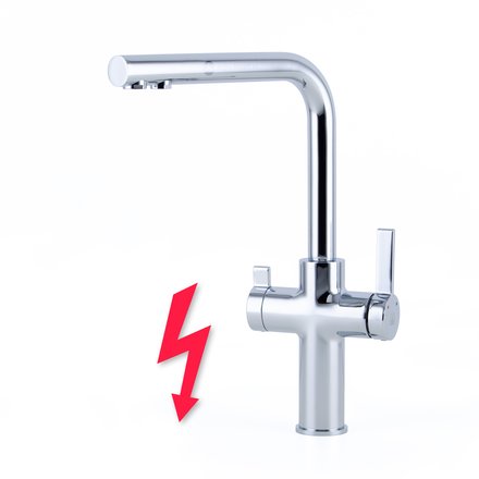 Alvito Paola Neo 3 way low pressure tap, chrome-plated