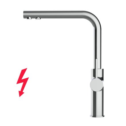 Alvito Paola Neo 3 way low pressure tap, chrome-plated