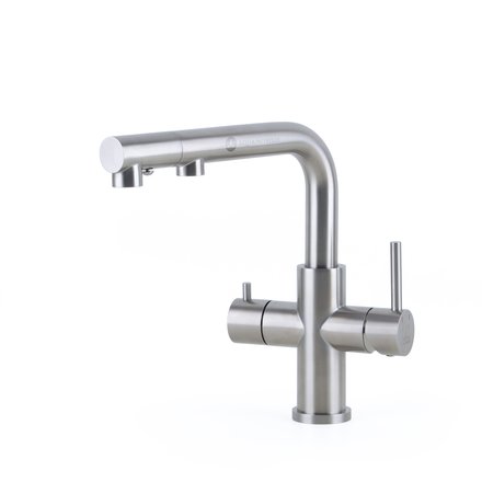 Alvito Calabro stainless steel 3 way tap with pull-out shower