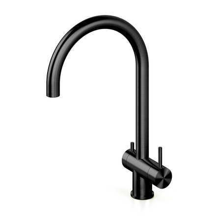 Quadrodesign Idealaqua Inox 385 stainless steel 3 way tap