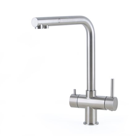 Alvito Atessa stainless steel 3 way tap, high, matt