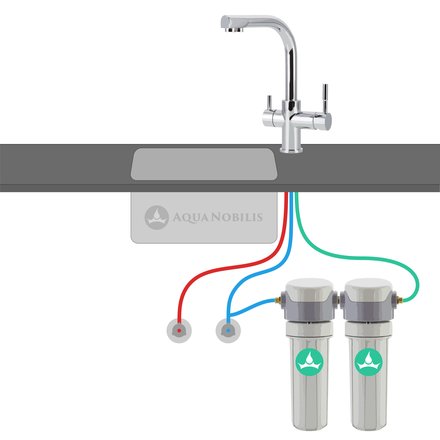 Carbonit WS7 3 Wege Wasserhahn